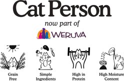 Cat Person by Weruva Skin & Coat Support Chicken & Salmon Puree Lickable Supplement for Cats, 1.05-oz pouch, case of 7 slide 2 of 7