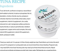 Cat Person by Weruva Tuna Flakes in Broth Grain-Free Wet Cat Food, 2.75-oz cup, case of 5 slide 2 of 8
