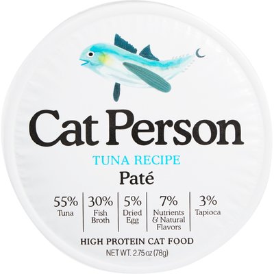 Cat Person by Weruva Cat Person by Weruva Tuna Grain-Free Pate Wet Cat Food, 2.75-oz cup, case of 24