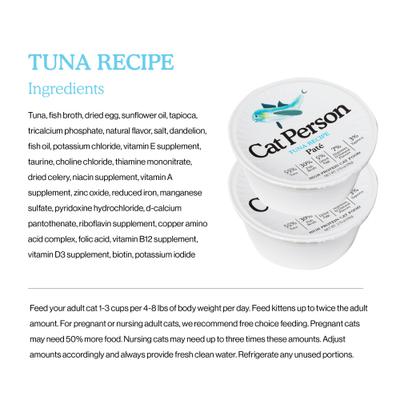 Show full view: Cat Person by Weruva Tuna Grain-Free Pate Wet Cat Food, 2.75-oz cup, case of 24 slide 4 of 8