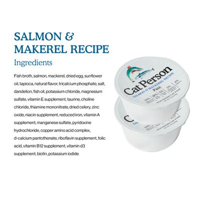 Show full view: Cat Person by Weruva Tuna, Salmon, & Mackerel Variety Pack Grain-Free Pate Wet Cat Food, 2.75-oz cup, case of 8 slide 5 of 10
