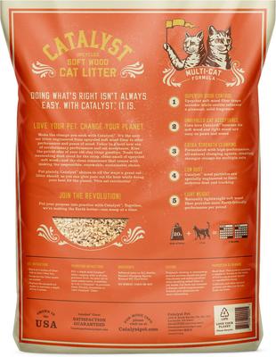 Show full view: Catalyst Pet Multi-Cat Formula Cat Litter, 20-lb bag slide 3 of 7