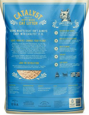 Show full view: Catalyst Pet Unscented Formula Cat Litter, 20-lb bag slide 3 of 6