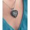 Show in main carousel: Cathedral Art Paw Print Memorial Ashes Locket Necklace, Pewter slide 6 of 7