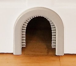 Cathole Cat Door with Brush slide 1 of 8
