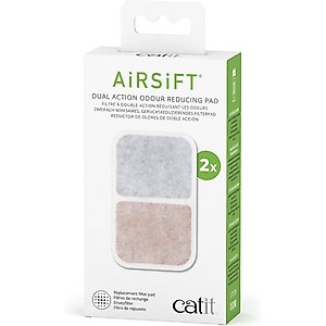 Catit Airsift Dual Odor Reducing Cotton Cat Pad, 2 pack