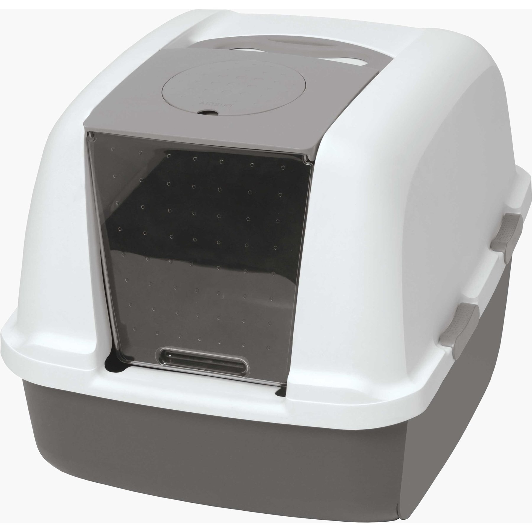 Jumbo Hooded Cat Litter Pan, Catit - Warm Gray