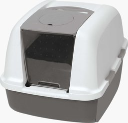Catit AiRSiFT Litter Pan, Grey, Jumbo