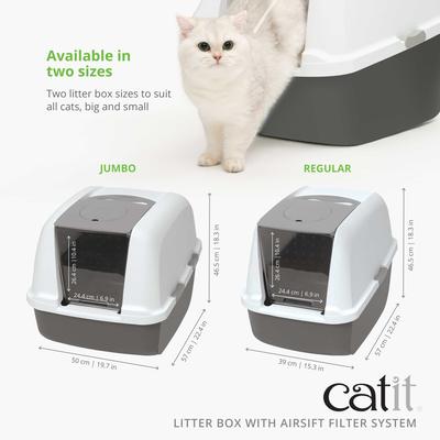Show full view: Catit AiRSiFT Litter Pan, Grey, Jumbo slide 4 of 5
