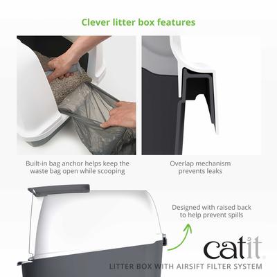 Show full view: Catit AiRSiFT Litter Pan, Grey, Jumbo slide 3 of 5