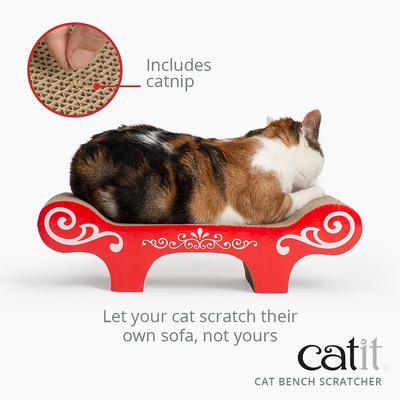 Show full view: Catit Bench Scratcher with Catnip slide 5 of 9