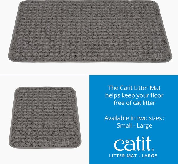 Show full view: Catit Cat Litter Mat, Grey, Large slide 3 of 6
