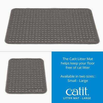 Show full view: Catit Cat Litter Mat, Grey, Large slide 3 of 6