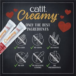 Catit Creamy Chicken & Liver Flavor Lickable Cat Treats, 30 count slide 2 of 8