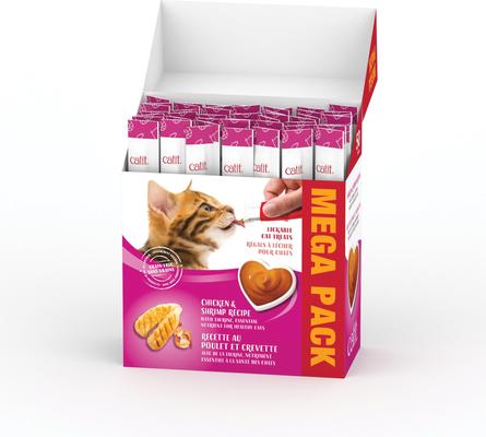 Show full view: Catit Creamy Chicken & Shrimp Cat Treat Tube, 50 count slide 3 of 10