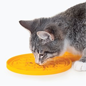 Catit Creamy Mat Fish Shape Cat Mat, Orange