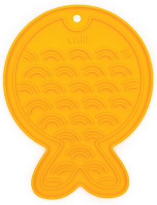 Show full view: Catit Creamy Mat Fish Shape Cat Mat, Orange slide 3 of 6
