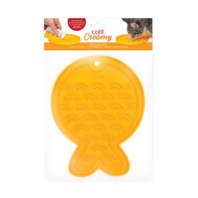 Show full view: Catit Creamy Mat Fish Shape Cat Mat, Orange slide 4 of 6