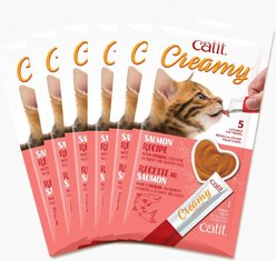 Catit Creamy Salmon Flavor Lickable Cat Treats, 30 count