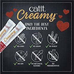 Catit Creamy Salmon Flavor Lickable Cat Treats, 30 count slide 2 of 8