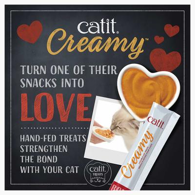 Show full view: Catit Creamy Salmon Flavor Lickable Cat Treats, 30 count slide 5 of 10