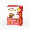 Catit Creamy Salmon Flavor Lickable Cat Treats, 50 count