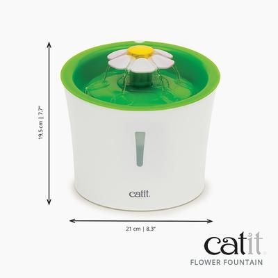 Show full view: Catit Flower Plastic Cat Fountain, 100-oz slide 2 of 12