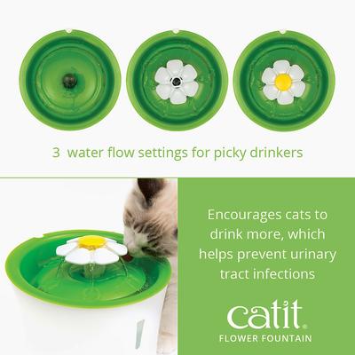 Show full view: Catit Flower Plastic Cat Fountain, 100-oz slide 4 of 12