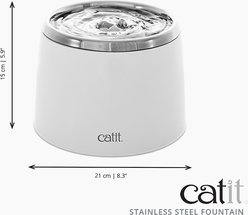 Catit Fresh & Clear Stainless Steel Top Cat Fountain, 64-oz slide 2 of 9