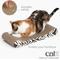 Show in main carousel: Catit Lounge Scratcher with Catnip, White Tiger slide 3 of 8