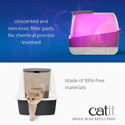 Show full view: Catit Magic Blue Odor Reducing Refill Cat Litter Pad, 6 count slide 3 of 6