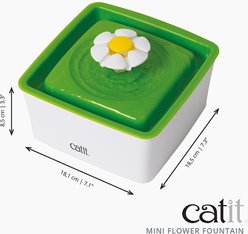 Catit Mini Flower Plastic Cat Fountain, 50.7-oz slide 2 of 7
