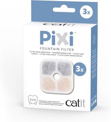 Catit Pixi Cartridge Cat Fountain Filter, 3 count
