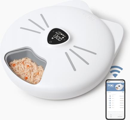 Show full view: Catit Pixi Smart 6-Meal Cat Feeder, White slide 3 of 11