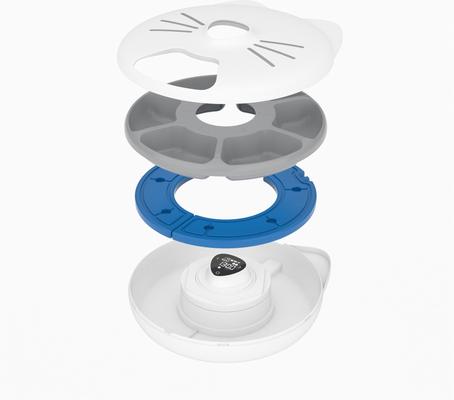 Show full view: Catit Pixi Smart 6-Meal Cat Feeder, White slide 4 of 11