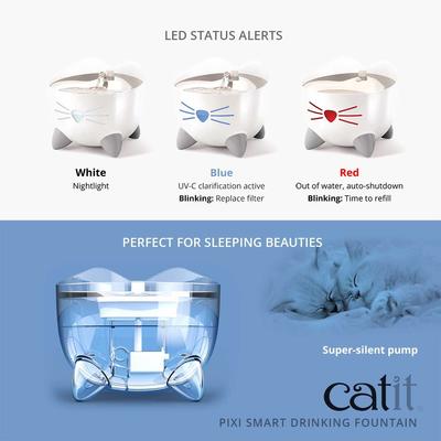 Show full view: Catit Pixi Smart Stainless Top Cat Fountain Pump slide 6 of 10