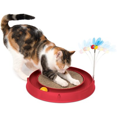 Catit Catit Play Scratch Pad Circuit Ball Cat Toy