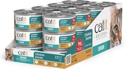 Catit Recipes High-Protein L-Carnitine Complete & Balanced Nutrition Senior Chicken Flavored Wet Cat Food, 3-oz can, 24 count slide 2 of 6