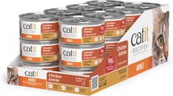 Catit Recipes High-Protein Omega-3 Skin & Coat Adult Chicken Flavored Wet Cat Food, 3-oz can, 24 count slide 2 of 6