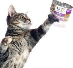 Catit Recipes L-Carnitine Omega-3 for Gut Health Indoor Chicken & Turkey Flavored Wet Cat Food, 3-oz can, 24 count slide 2 of 6