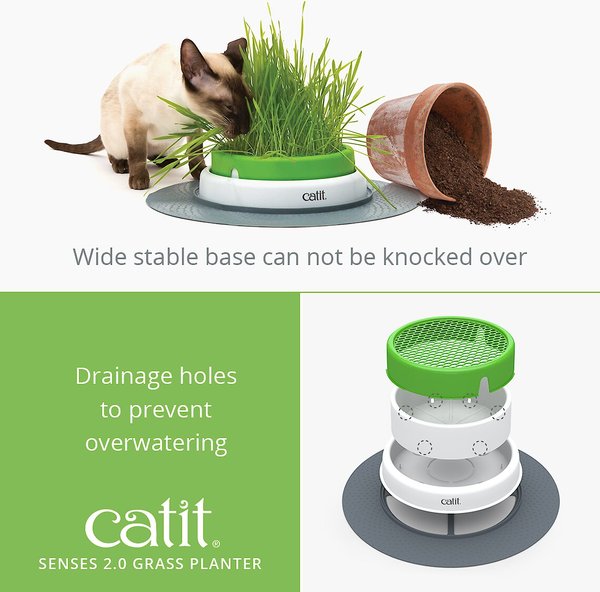 Show full view: Catit Senses 2.0 Cat Grass Planter slide 4 of 10