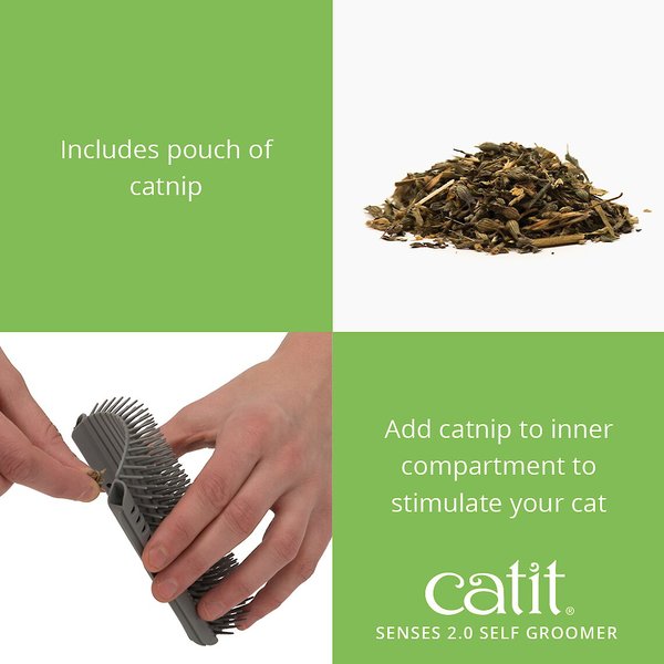 Show full view: Catit Senses 2.0 Self Groomer Cat Brush, 1 count slide 4 of 8