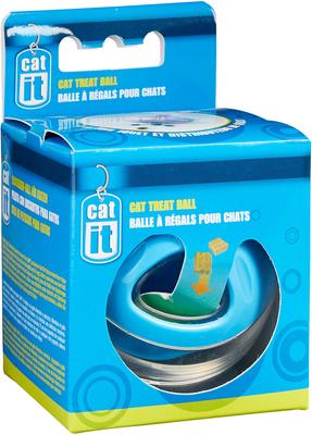 Show full view: Catit Treat Ball Cat Toy, Blue slide 3 of 7