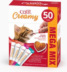 Catit Variety Pack Creamy Lickable Cat Treat, 0.5-oz pouch, 50 count