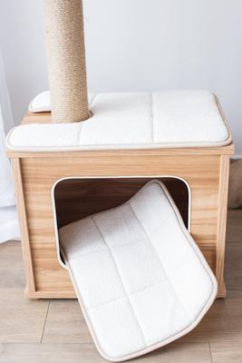 Show full view: Catry 29.7-in Modern Jute Cat Tree & Condo slide 9 of 10