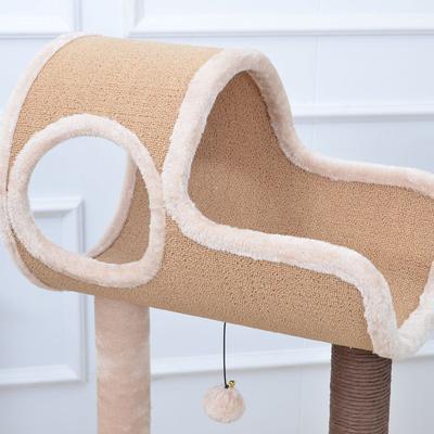 Show full view: Catry 5 Level with Perch 49-in Polyester Cat Tree, Beige, Large slide 7 of 9
