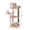 Show in main carousel: Catry 5 Level with Perch 49-in Polyester Cat Tree, Beige, Large slide 2 of 9