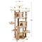 Show in main carousel: Catry 75-in Scratching Posts Condo Cat Tree, Beige slide 3 of 10