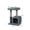 Show in main carousel: Catry Eclipse 2-Level Apartment-Sized with Groomer 30-in Polyester Cat Tree & Condo, Gray slide 9 of 10