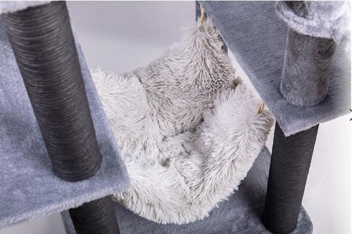 Show full view: Catry interactive 7-Level Cat Tree with Condo, Scratching Posts, & Toys, 63-in H, Grey slide 9 of 10